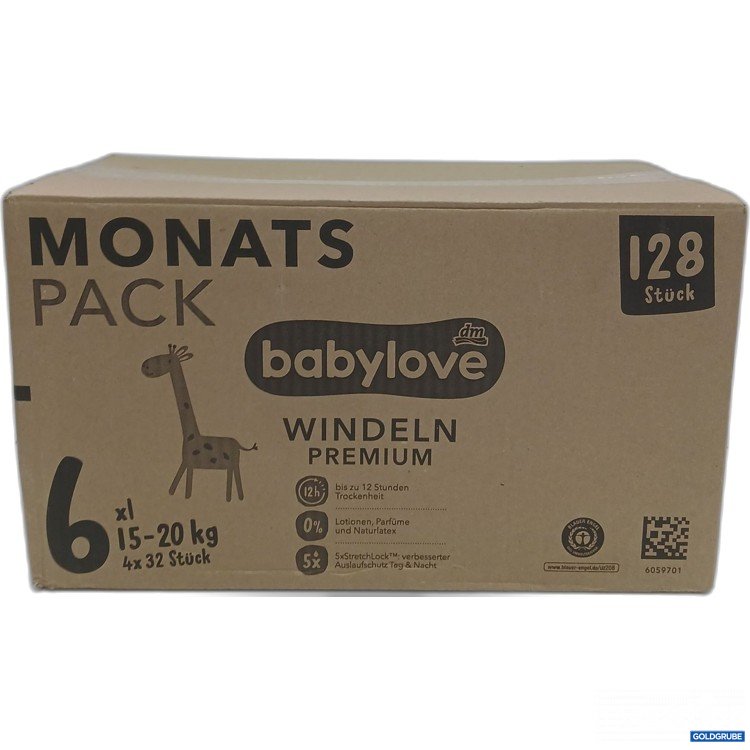 Artikel Nr. 955797: Babylove Windeln Premium 128 Stk 15-20kg Größe 6 