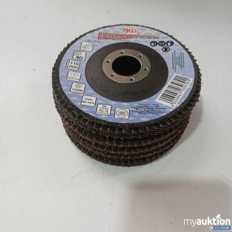 Artikel Nr. 958797: BGS Fächer-Schleifscheibe Modell 3970, Körnung 40, durchmesser 115mm