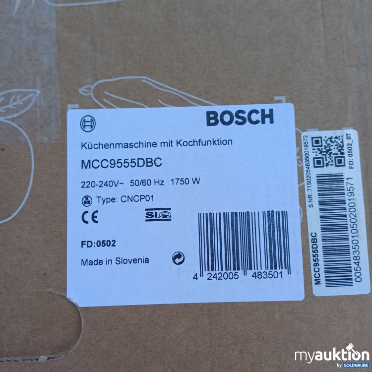 Artikel Nr. 960797 Artikel Nr. 960797: Bosch Cookit Küchenmaschine mit Kochfunktion MCC9555DBC CNCP01
