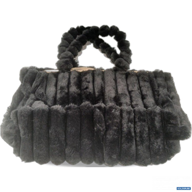 Artikel Nr. 970797: Diverse schwarze Flauschtasche ca 36x12cm 