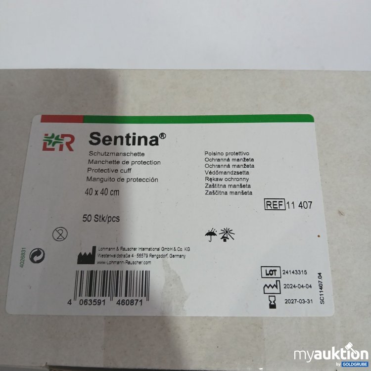 Artikel Nr. 361798 Artikel Nr. 361798: LR Sentina Schutzmanschette 40x40cm 50Stk