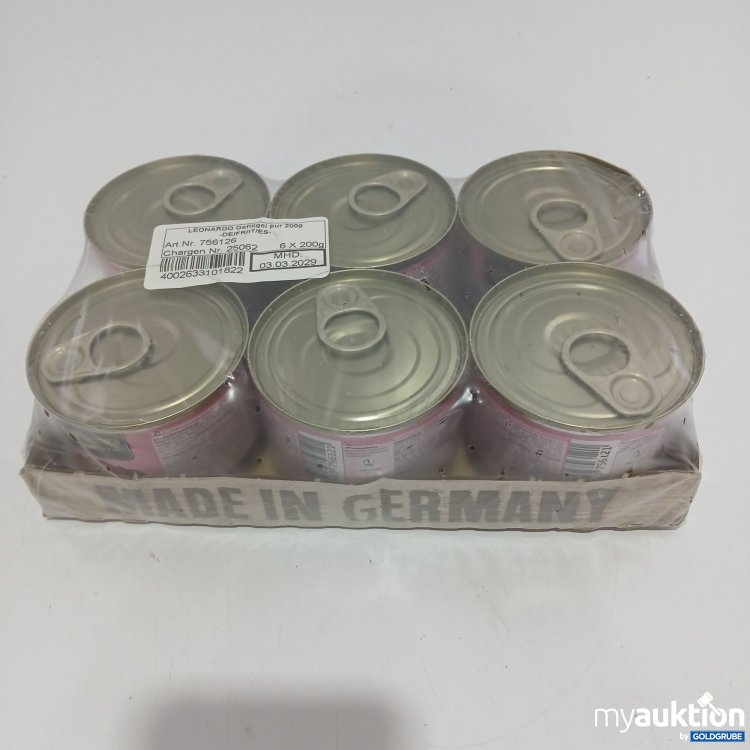 Artikel Nr. 834798: Leonardo Geflügel pur 6x200g