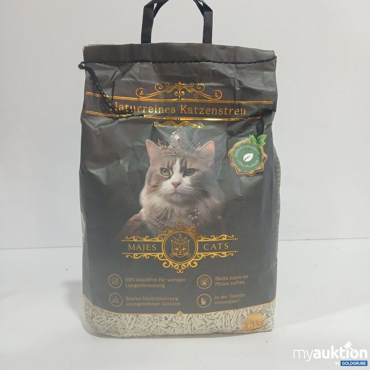 Artikel Nr. 854798: Majes Cats Naturreines Katzenstreu 4,3kg 