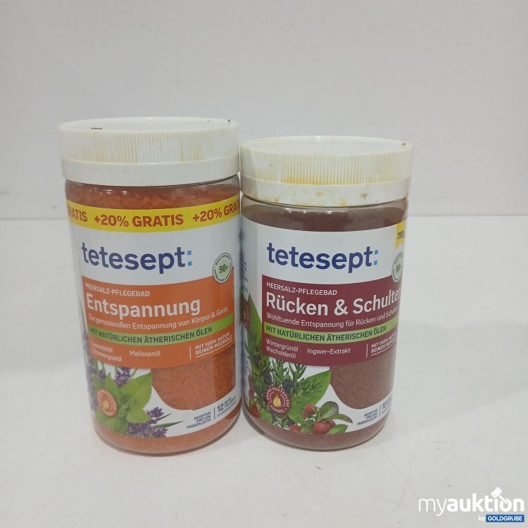 Artikel Nr. 885798: Tetesept Set Meersalz-Pflegebäder Entspannung und Rücken&Schulter 2Stk. 900 u. 750g