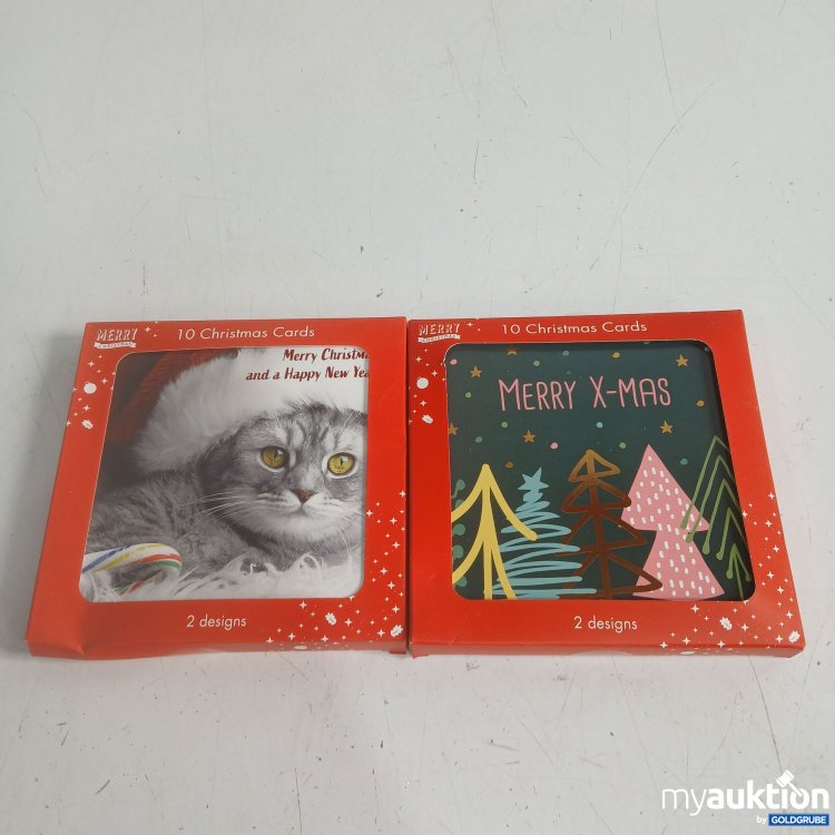 Artikel Nr. 939798: Merry Christmas Weihnachtskarten 2x 10Stk 