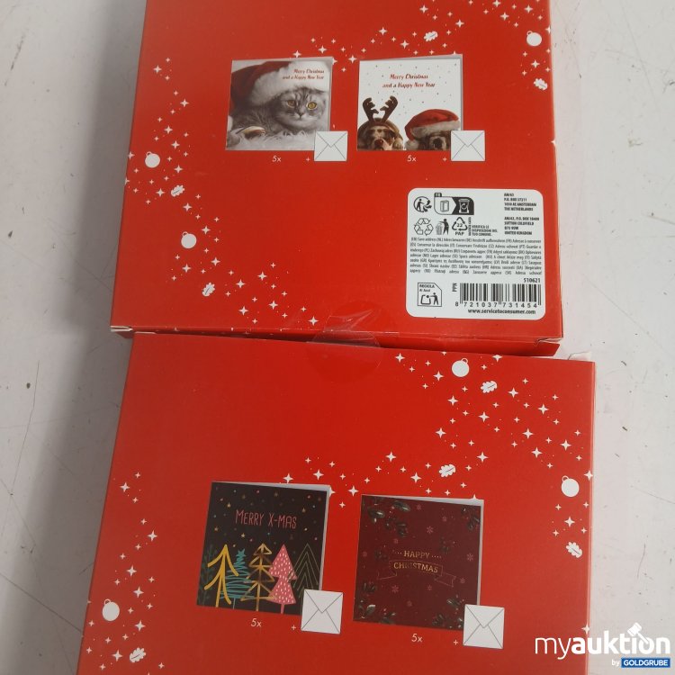 Artikel Nr. 939798: Merry Christmas Weihnachtskarten 2x 10Stk 