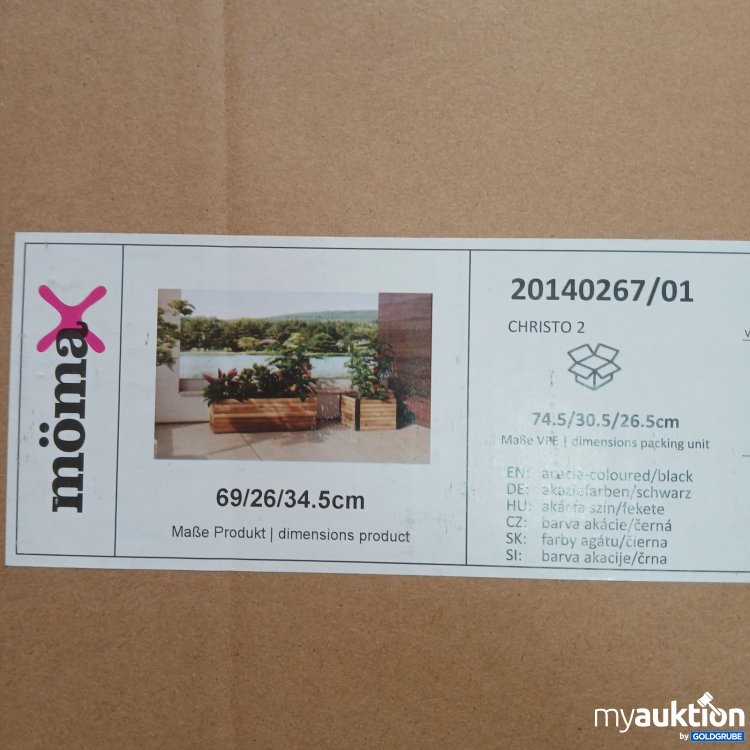 Artikel Nr. 466799 Artikel Nr. 466799: mömax Pflanzkasten Christo 2 74,5/30,5/26,5 cm