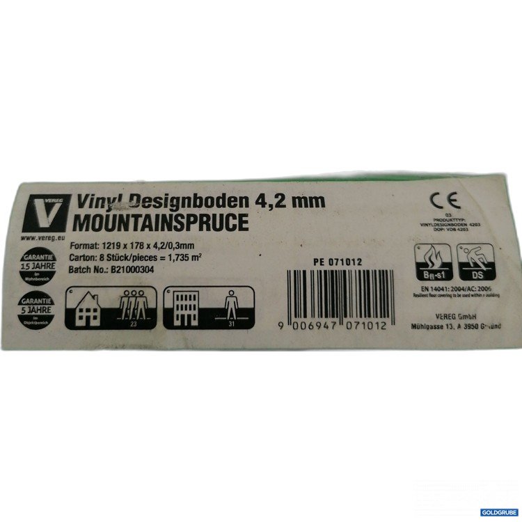 Artikel Nr. 890799: Vinyl Designboden 4,2mm Mountainspruce 1219x178x4,2mm 8Stk B21000304