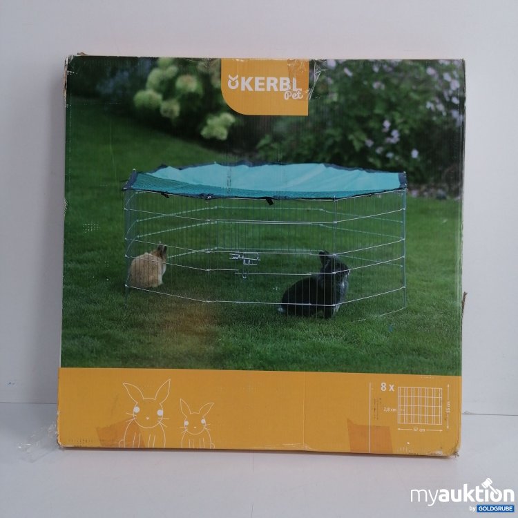 Artikel Nr. 832800: Kerbl Pet Freilaufgehege mit Tür und Abdeckplane 82708, Elemente je 57x56x2.8 cm
