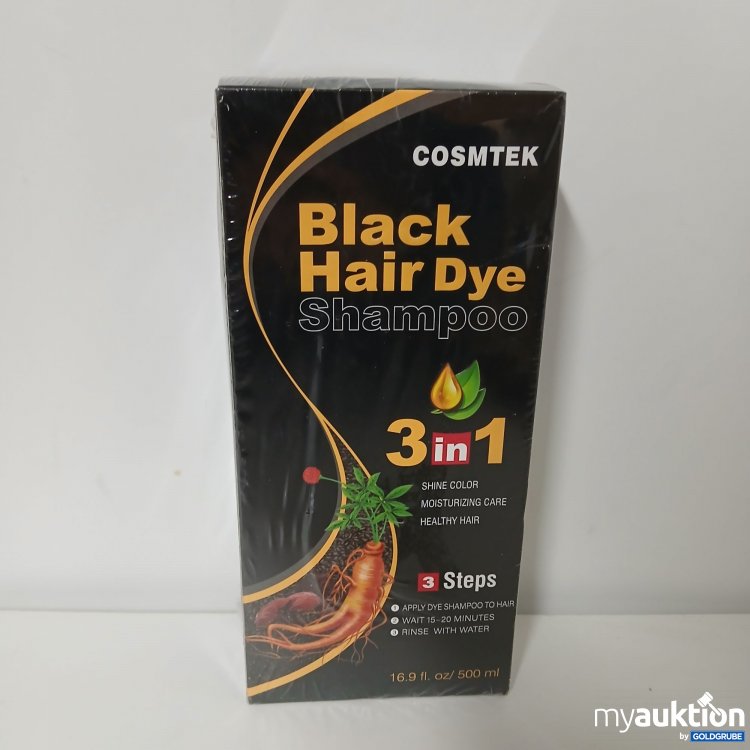 Artikel Nr. 897800: Cosmtek Black Hair Dye Shampoo 3in1 500ml