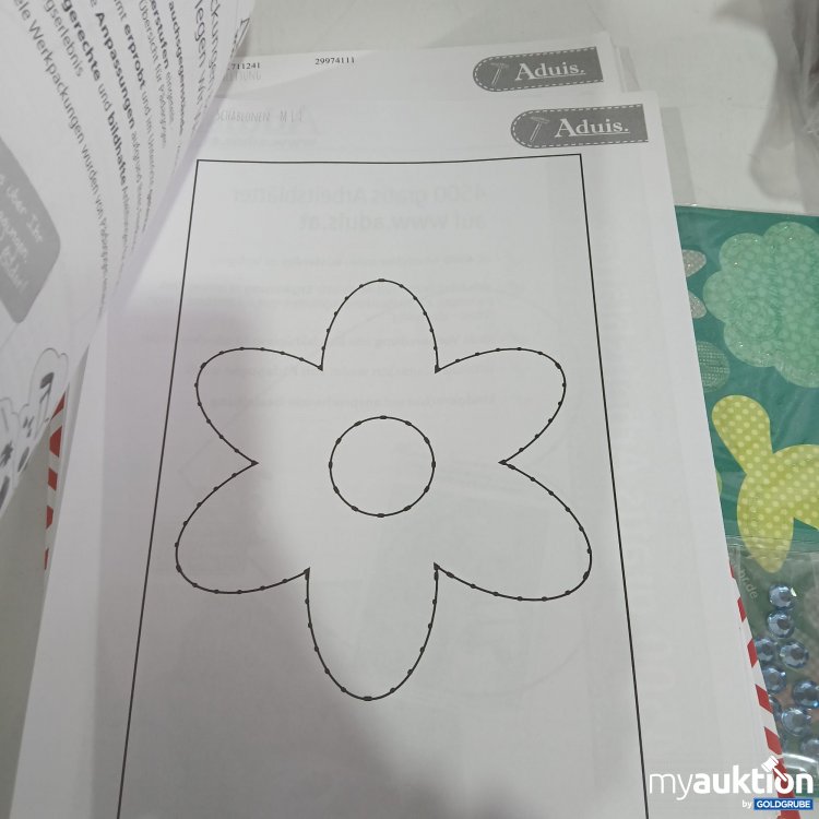 Artikel Nr. 962800: Nagelbild 10Stk mit Anleitung für verschiedene Motive 