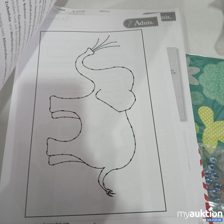 Artikel Nr. 962800: Nagelbild 10Stk mit Anleitung für verschiedene Motive 