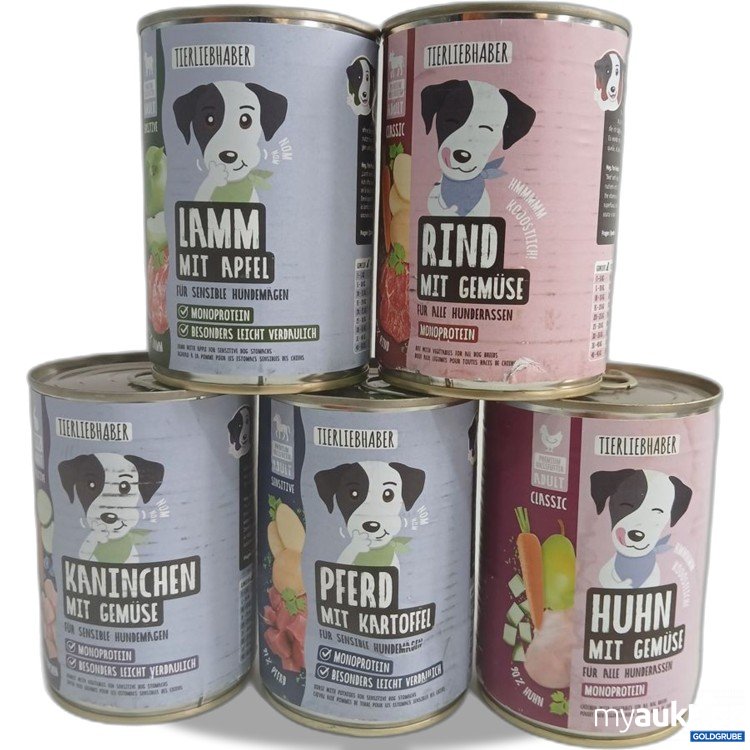 Artikel Nr. 973800: Tierliebhaber Hundefutter diverse Sorten 5x400g