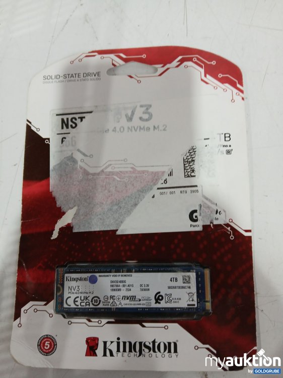 Artikel Nr. 445801 Artikel Nr. 445801: KINGSTON Festplatte 4.0NVME M.2 4000G