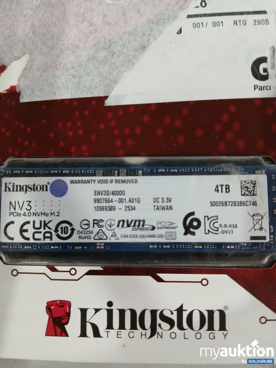 Artikel Nr. 445801 Artikel Nr. 445801: KINGSTON Festplatte 4.0NVME M.2 4000G