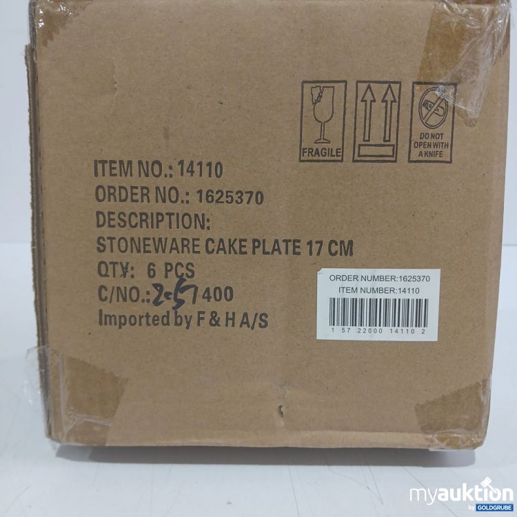 Artikel Nr. 446801: Stoneware Cake Plate 17 cm 6 Stk