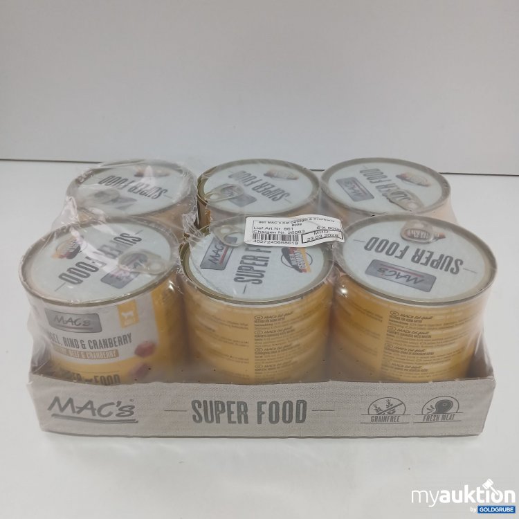 Artikel Nr. 844801: Mac's Cat Geflügel & Cranberry 6x800g