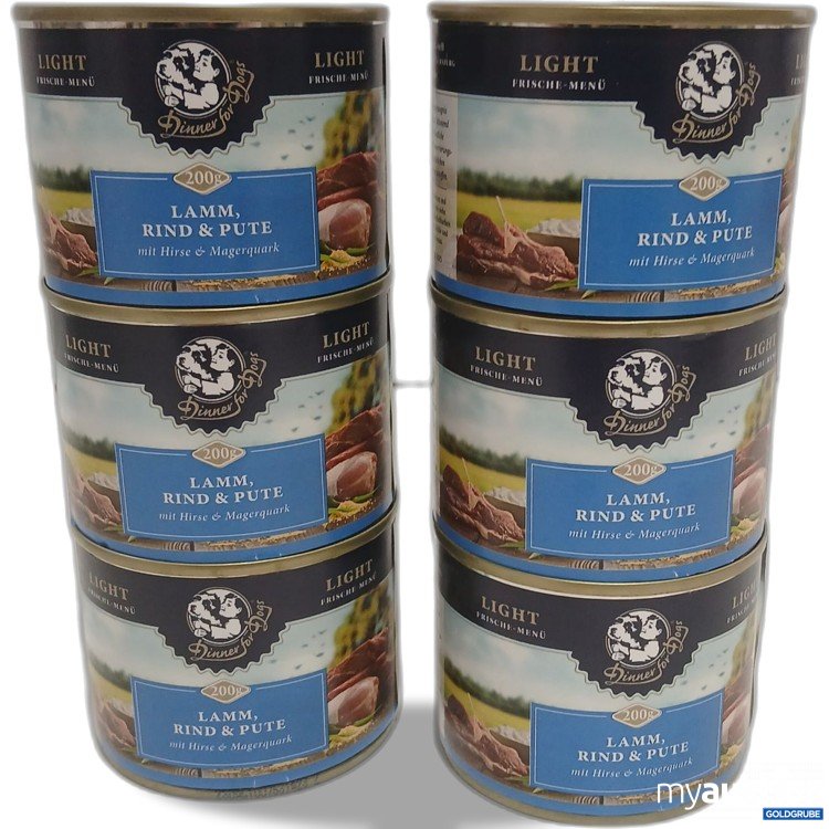Artikel Nr. 971801: Dinner for Dogs Light Lamm Rind Pute 6x200g 