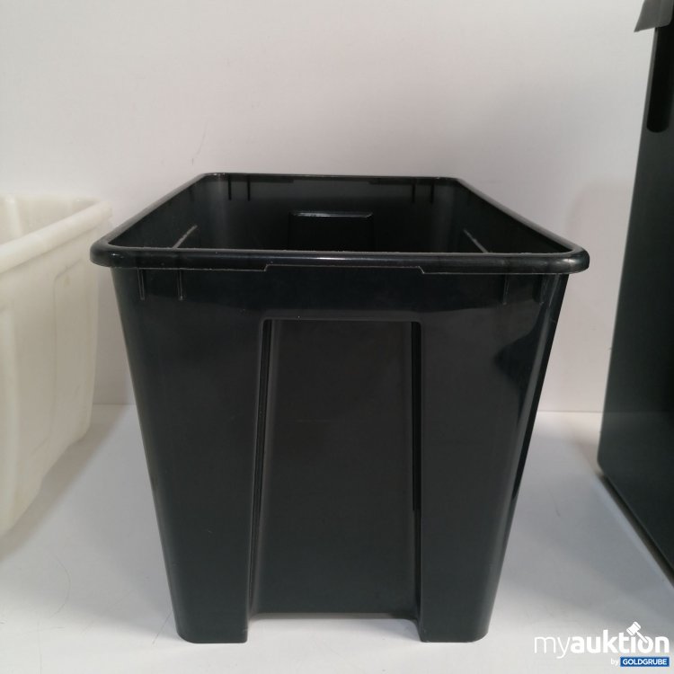 Artikel Nr. 360802: Aufbewahrungsbox 2 Stk. 45x36x26 cm, 39x27x28cm, 1x Mülleimer mit Deckel 28x20x45cm
