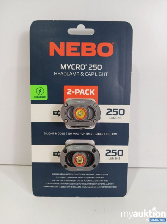 Artikel Nr. 389802 Artikel Nr. 389802: NEBO Mycro 250 Kopfleuchte