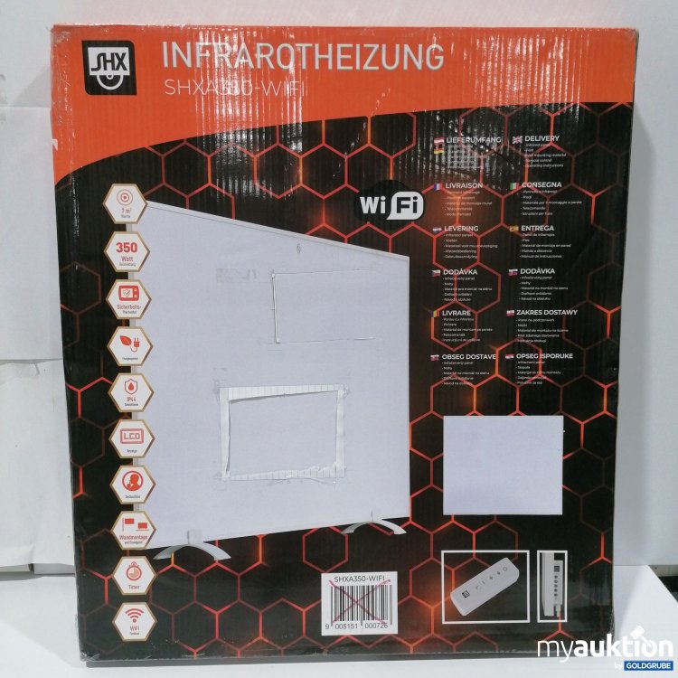 Artikel Nr. 903802: SHX Infrarotheizung SHXA350-WIFI