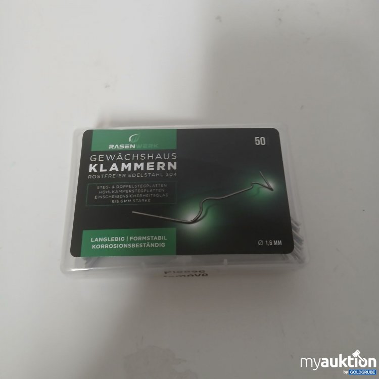 Artikel Nr. 916802: RasenWerk Gewächshaus Klammern 1,6mm 50x