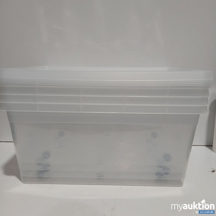 Artikel Nr. 950802: Aufbewahrungsboxen mit Rollen und Deckel 4 Stück ca 55×38×25cm 