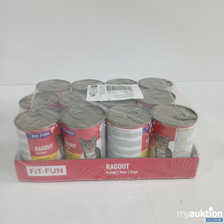 Artikel Nr. 804803 Artikel Nr. 804803: Fit+Fun Katzenfutter Ragout mit Huhn 12x415g