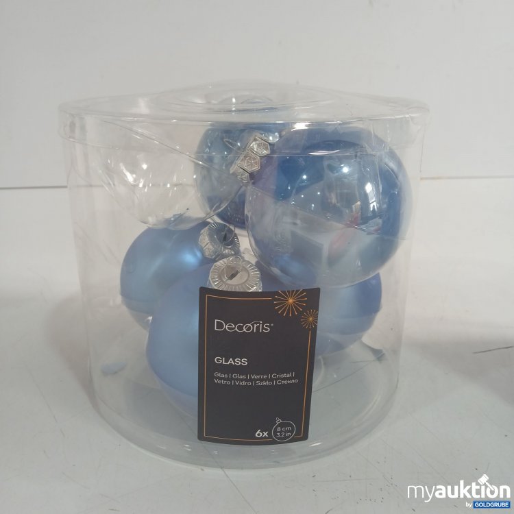 Artikel Nr. 939803: Decoris Glass Weihnachtskugeln 5er 8cm 