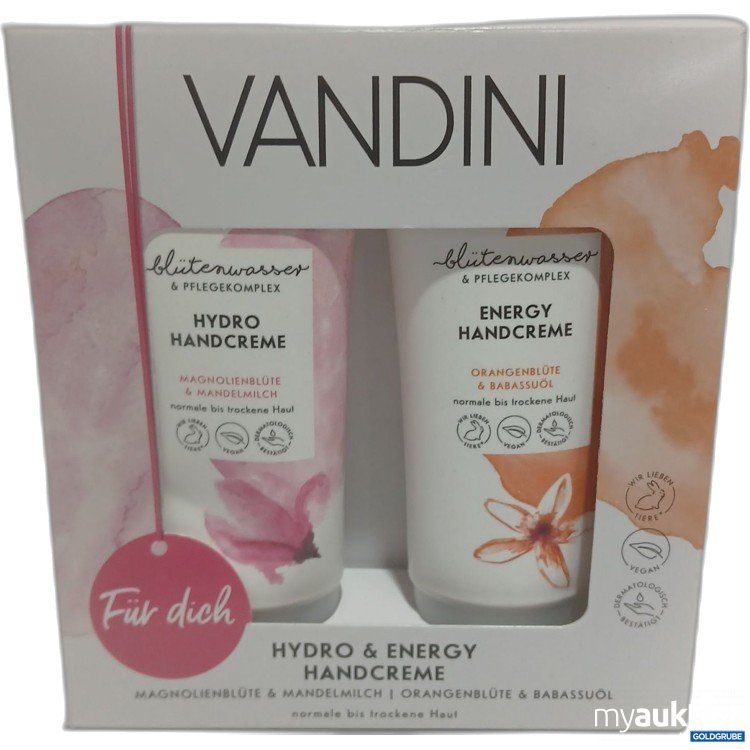 Artikel Nr. 913804 Artikel Nr. 913804: Vandini Hydro & Energy Handcreme 2x75ml
