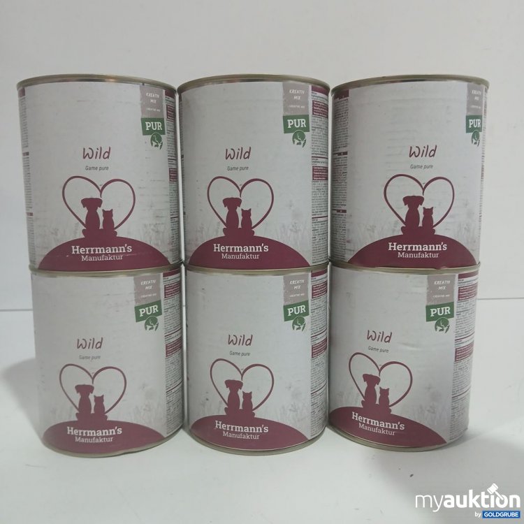 Artikel Nr. 952804: Herrmann's Manufaktur Wild PUR 6x800 g