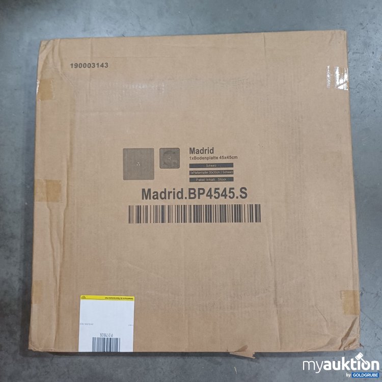 Artikel Nr. 988804: Madrid Bodenplatte 45x45cm, Plattenhalter 30x30cm, schwarz