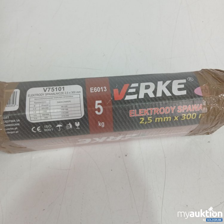 Artikel Nr. 525805: Verke Rutil-Schweißelektroden E6013 Durchmesser 2,5mmx300mm Länge 5kg 