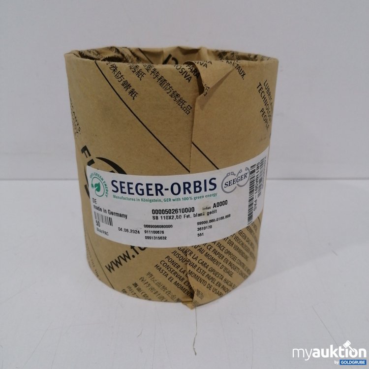 Artikel Nr. 840805 Artikel Nr. 840805: Seeger Orbis 0000502610000, SB 110X2,50 Blank geölt