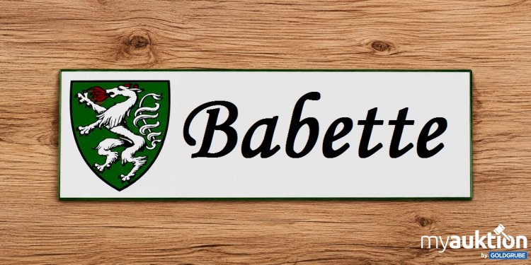 Artikel Nr. 936805: Blechschild 