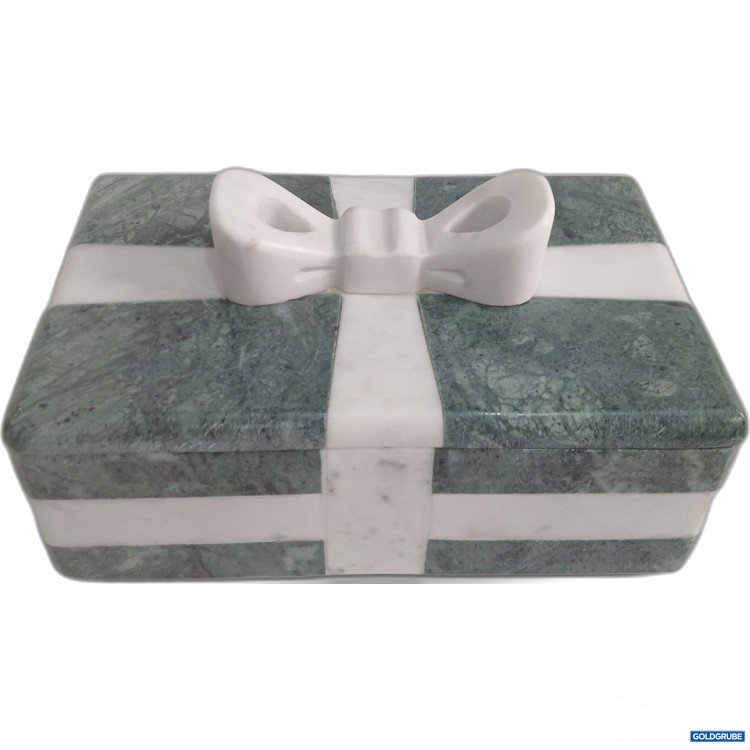 Artikel Nr. 969805 Artikel Nr. 969805: Westwing Collection Large Deco Box green white 19x12 H10cm DEL5XPG02-108