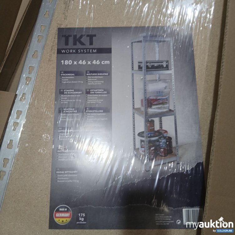 Artikel Nr. 984805: TKT Work System Steck-Schwerlastregal 180x46x46cm 