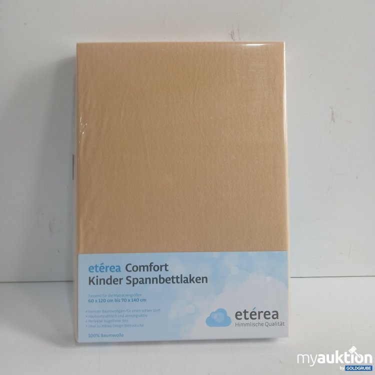 Artikel Nr. 468806 Artikel Nr. 468806: etérea Comfort Kinder Spannbettlaken 60 x 120 cm bis 70x140cm Sand