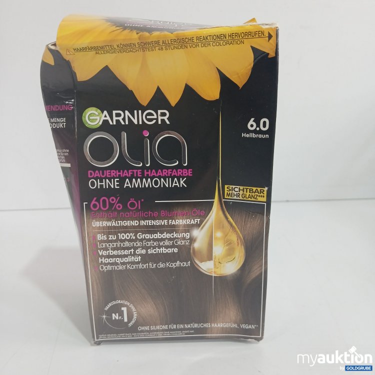 Artikel Nr. 843806 Artikel Nr. 843806: Garnier olia Dauerhafte Haarfarbe ohne Ammoniak 6.0 Hellbraun