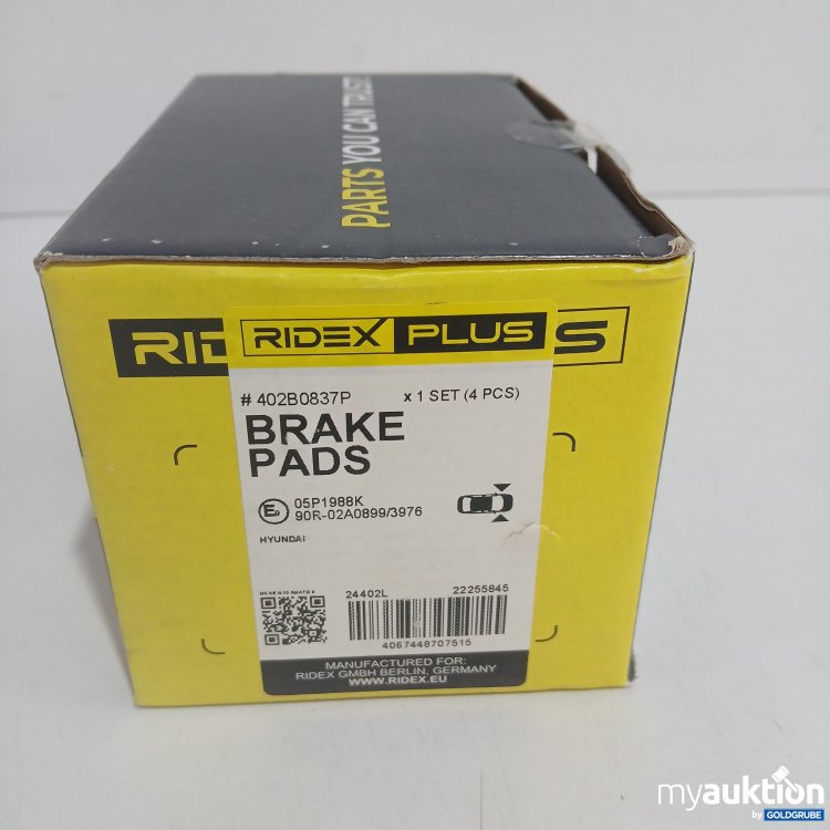 Artikel Nr. 852806: Ridex Plus Advanced Brake Pads 05P1988K