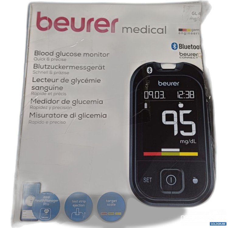 Artikel Nr. 922806: beurer Blutzuckermessgerät medical Verpackung beschädigt