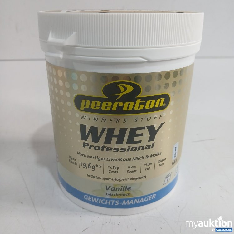 Artikel Nr. 941806 Artikel Nr. 941806: peeroton WHEY Professional Vanille Geschmack 350 g
