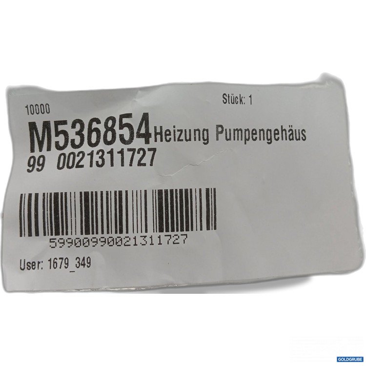 Artikel Nr. 970806: Heizung Pumpengehäuse M536854 