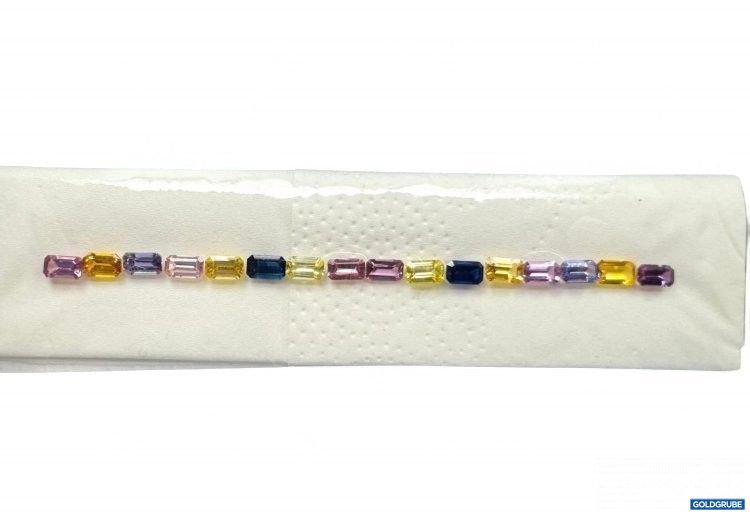 Artikel Nr. 388807: Multicolor Natural Saphir - 5.62ct Totalgewicht - 16 Stück