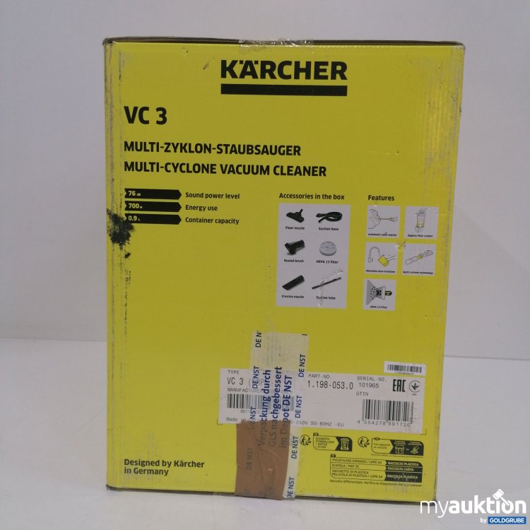 Artikel Nr. 442807 Artikel Nr. 442807: Kärcher VC3 Multi - Zyklon - Staubsauger