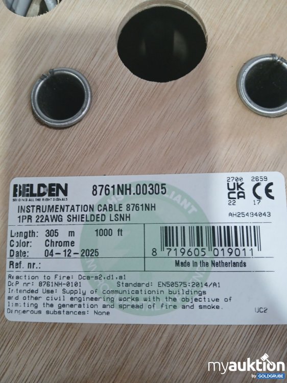 Artikel Nr. 446807 Artikel Nr. 446807: Instrumenten Kabel 8761NH
