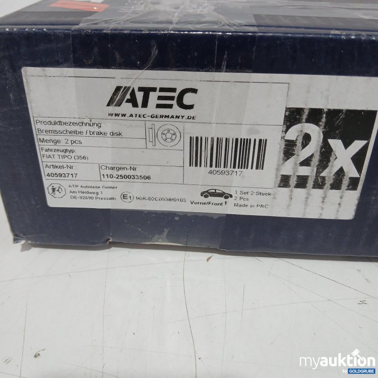 Artikel Nr. 467807 Artikel Nr. 467807: ATEC Bremsscheibe 2 pcs FIAT TIPO (356)