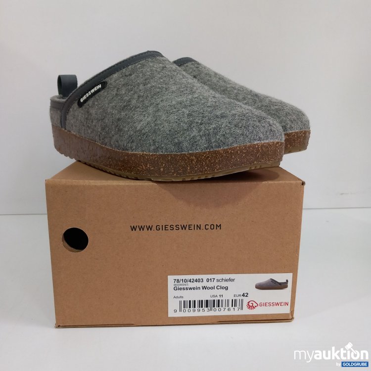 Artikel Nr. 819807 Artikel Nr. 819807: Giesswein Hausschuhe Wool Clog, schiefer