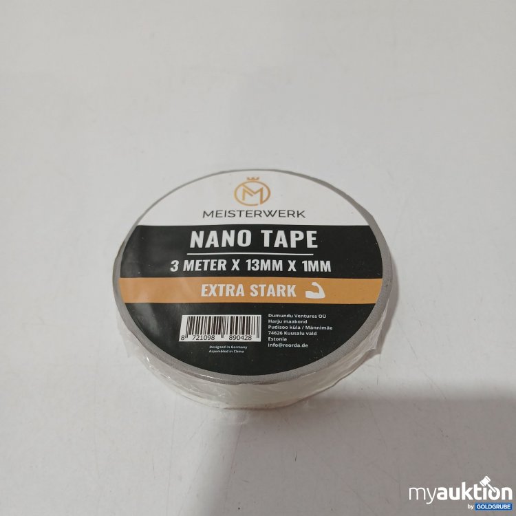 Artikel Nr. 858807 Artikel Nr. 858807: Meisterwerk Nano Tape 3m x13mmx1mm