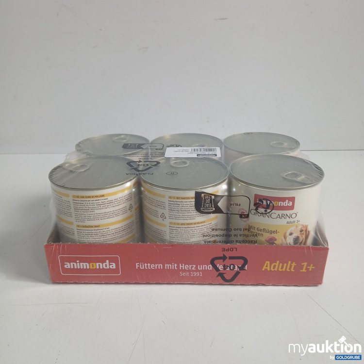 Artikel Nr. 957807: Animonda GranCarno mit Geflügelherzen 6x800g 